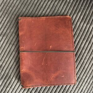 A5 Brown Leather Travelers Notebook Journal Cover